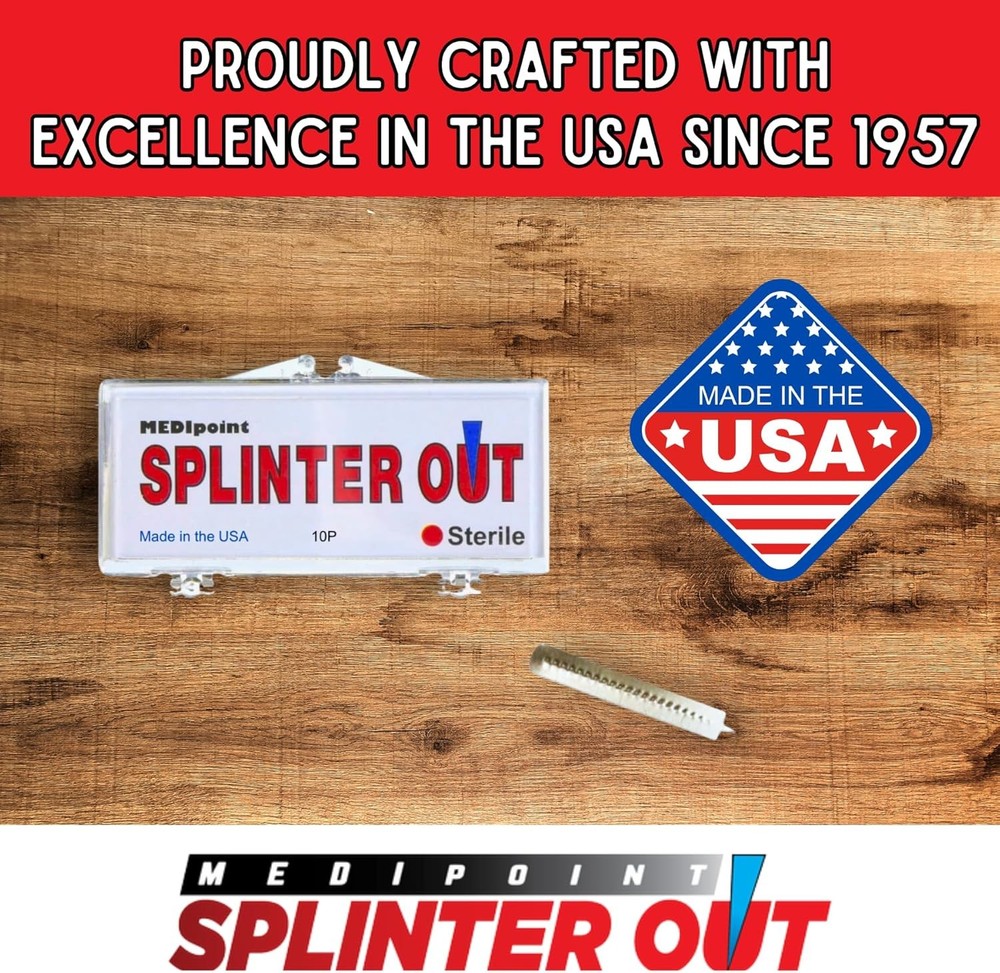 Splinter Out Splinter Remover 20 Count (Pack of 2) | Fast, Painless Splinter Rem