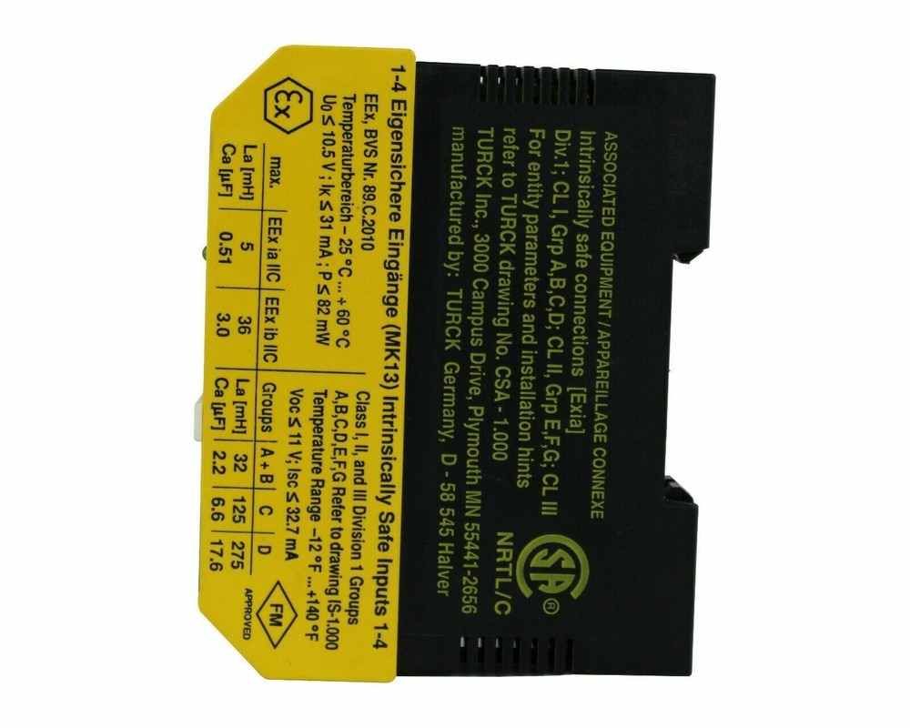 TURCK AMPLIFIER 13-UR-Ex0/24VDC MULTI MODULE SWITCHING
