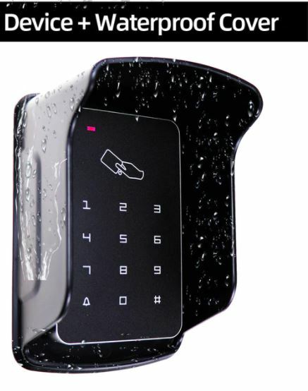 RFID Card Reader Door Lock System Access Controller with Keypad Rainproof Cover