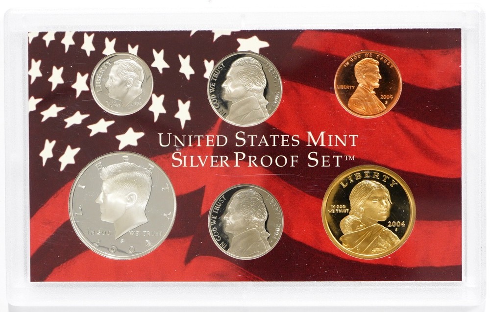 2004 United States Silver Proof Set w/ Box & COA