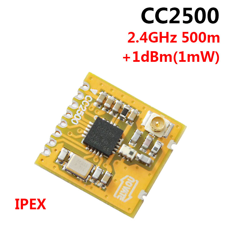 CC2500/2.4GHz/+1dBm/RF Module/Wireless Data Communication Transceiver/IPEX/500m