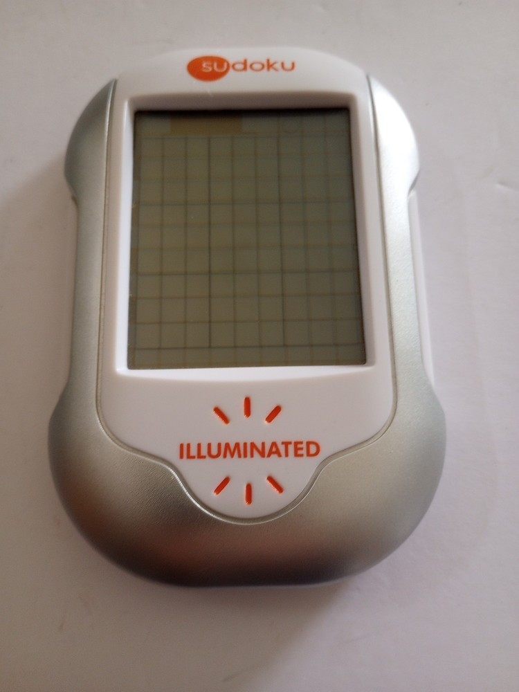Sudoku Illuminated Handheld Electronic Game Techno Source Touch Screen w/Stylus