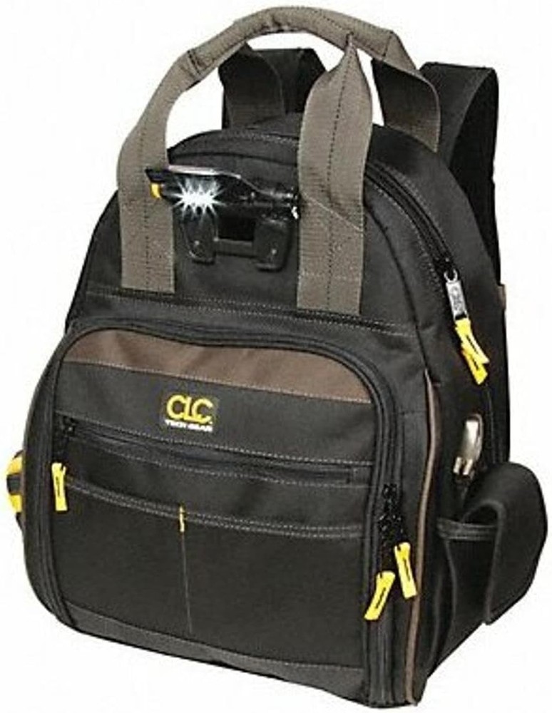 CLC Tech Gear Lighted Tool Backpack Bag - L255