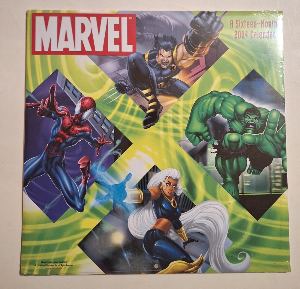 2004 Marvel Comics 16 Month Calendar SEALED
