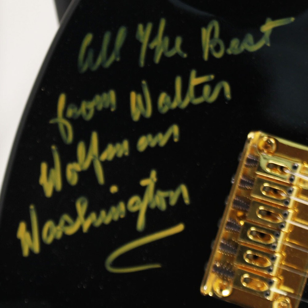 Walter "Wolfman" Washington Signed Guitar - COA JSA