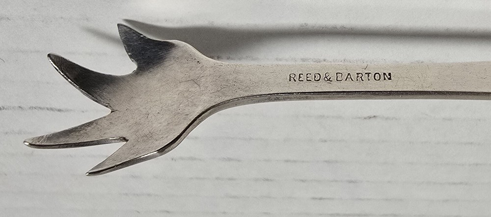 19th C. REED & BARTON SILVERPLATE SUGAR TONGS