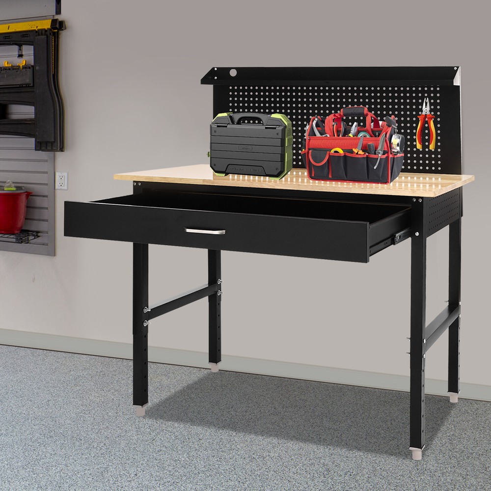 48" ×24'' Adjustable Workbench Heavy-Duty Worktable