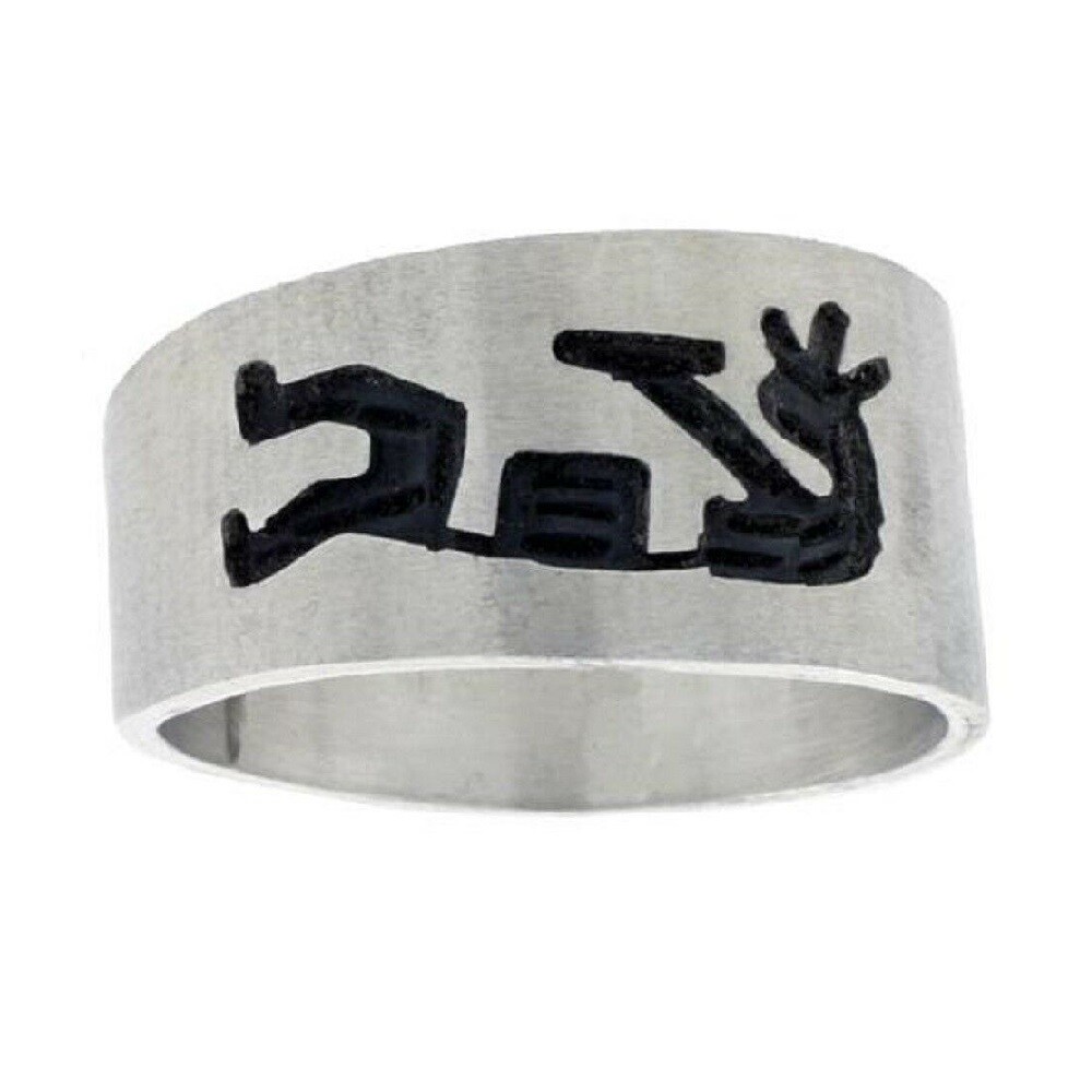 Handmade Sterling Silver Native American Design Kokopelli Ring