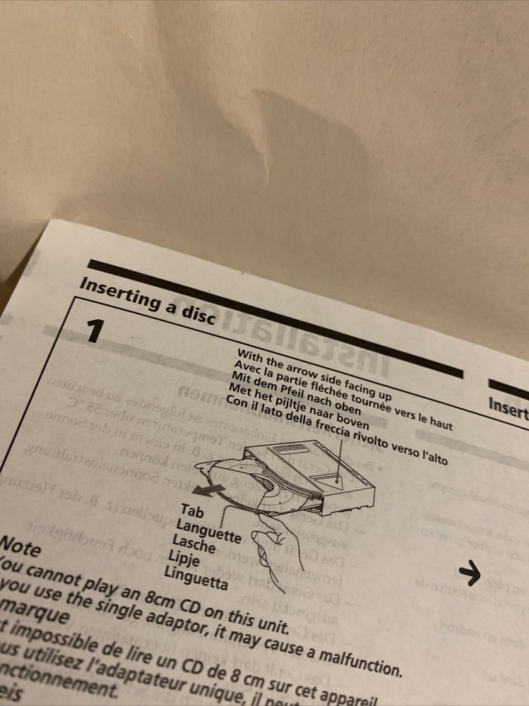Sony Compact Disc Changer Operating instructions CDX-T69 Original (2002)