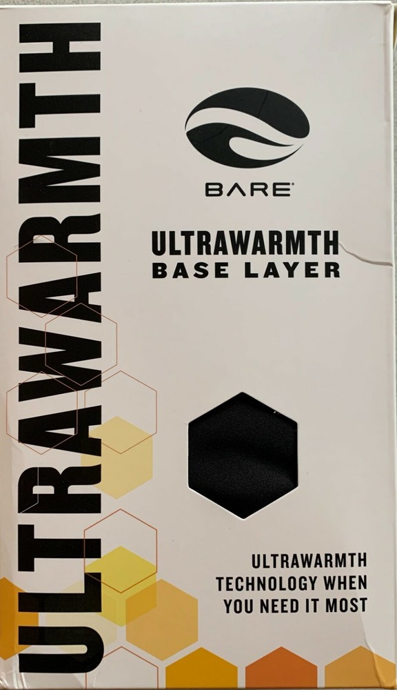 BARE Ultrawarmth Base Layer Top, Mens, Black - XL