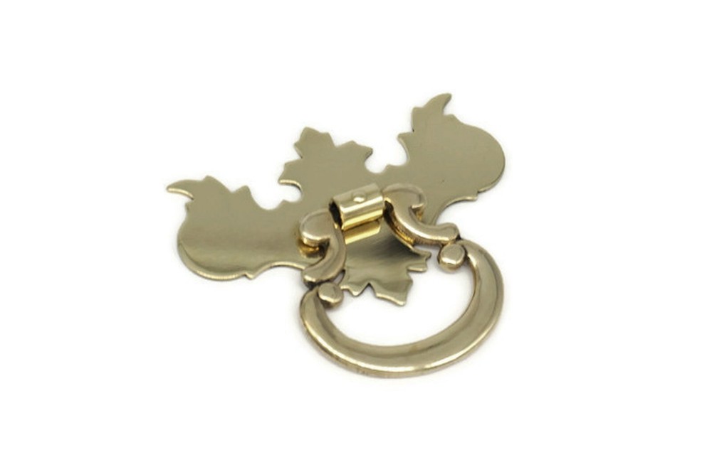 Chippendale Drawer Pull Single Post Drawer Pull Antique Drawer Ring Pull Small