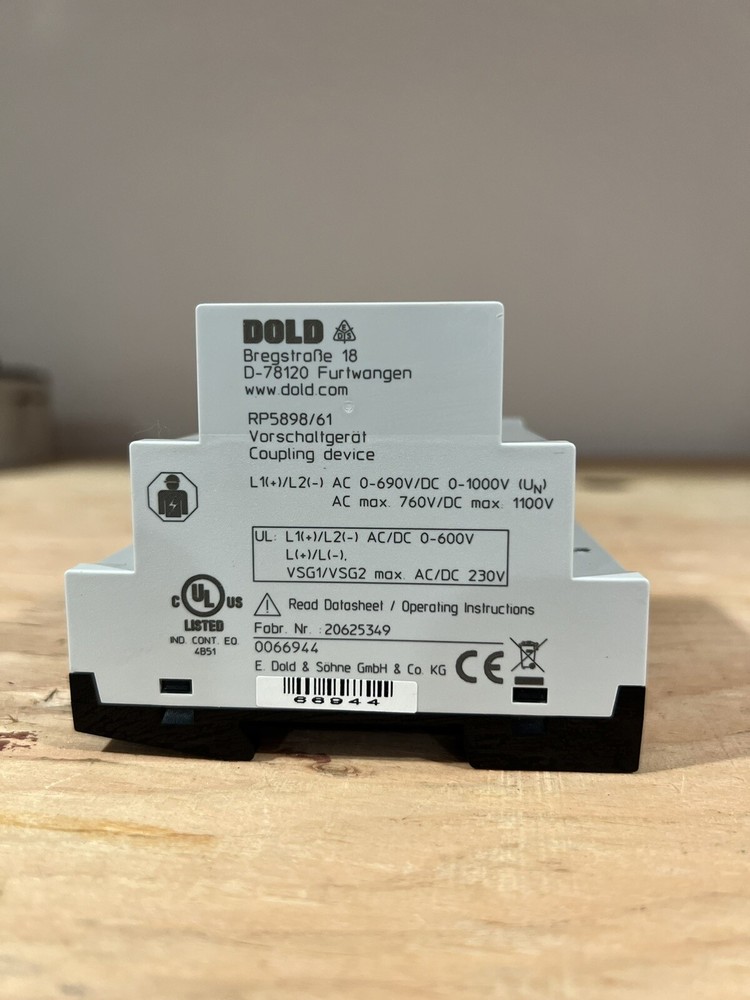 E. DOLD & SÖHNE RP 5898 COUPLING DEVICE