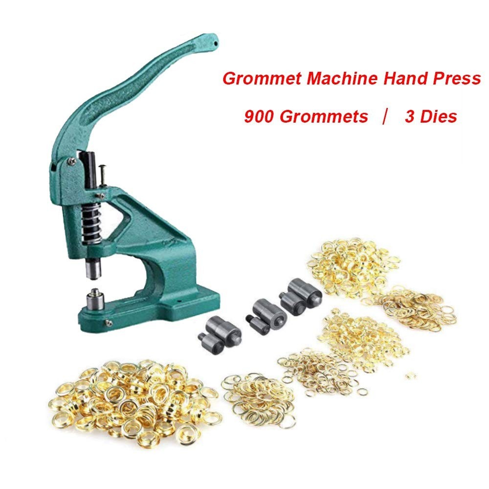 900Pcs Eyelets Grommet Rivets Fasteners