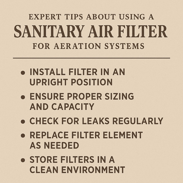 Brewferm Sanitary Air Filter for Aeration System