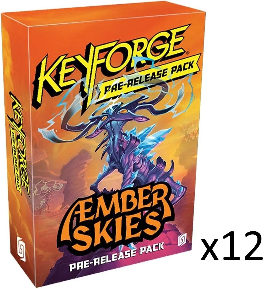 SEALED CASE! 12x KeyForge: Aember Skies - Pre-Release Pack
