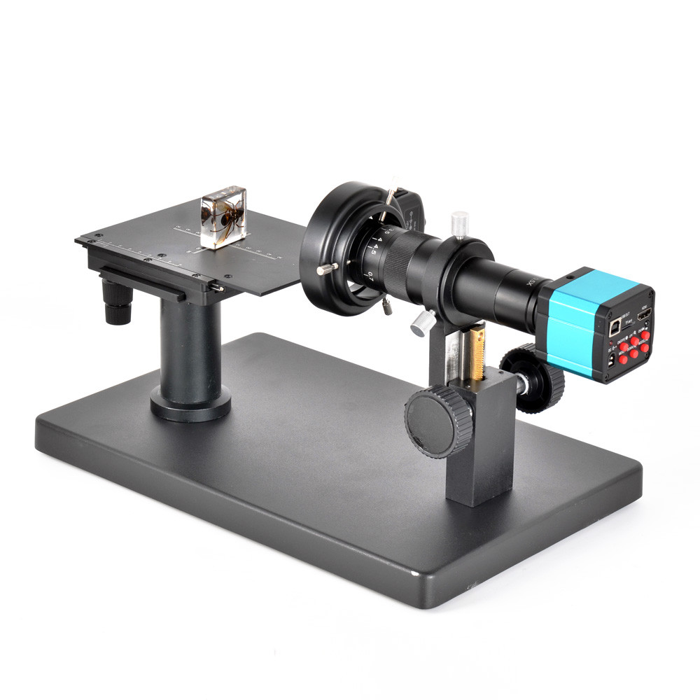 Horizontal Industrial Microscope Bracket Large Base Stand Adjustable X-Y Stage