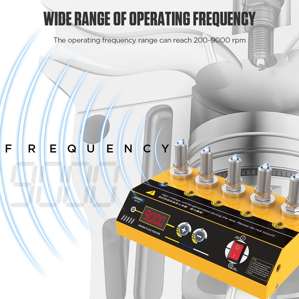 Car Spark Plug Tester 5 Holes Adjustable Ignition Spark Plug Analyzer Detector