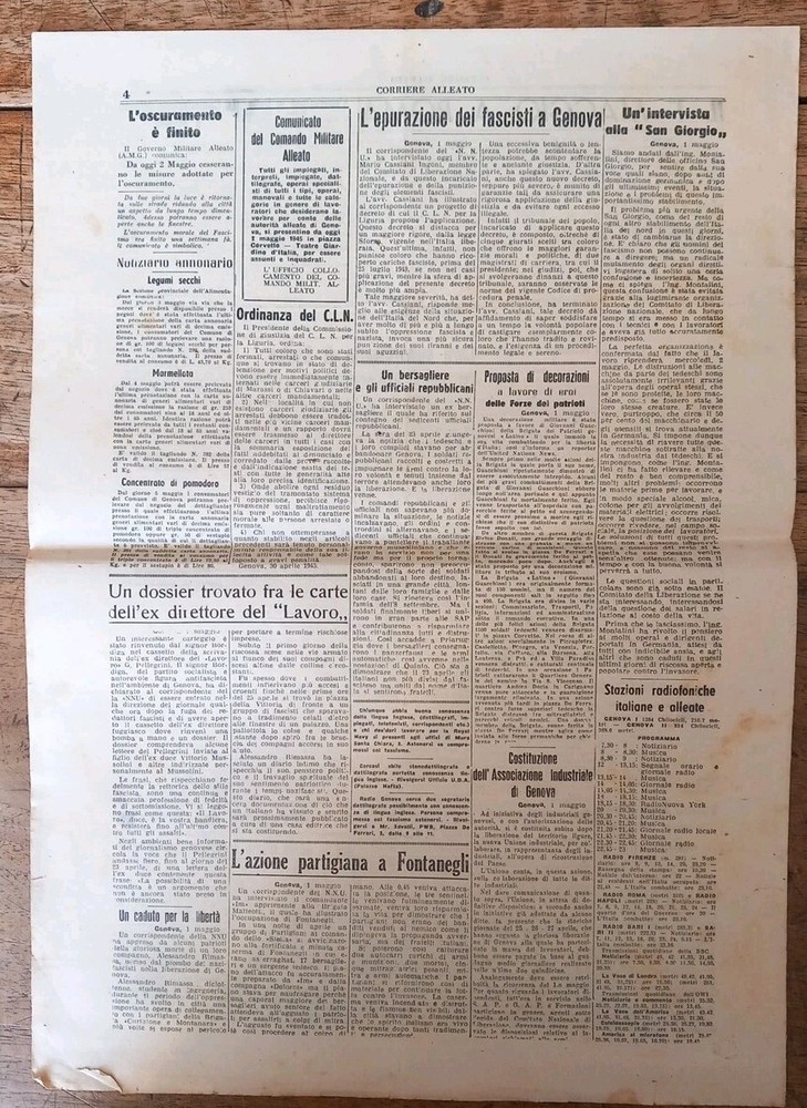 Newspapers. HITLER IS DEAD. 2 MAY 1945.