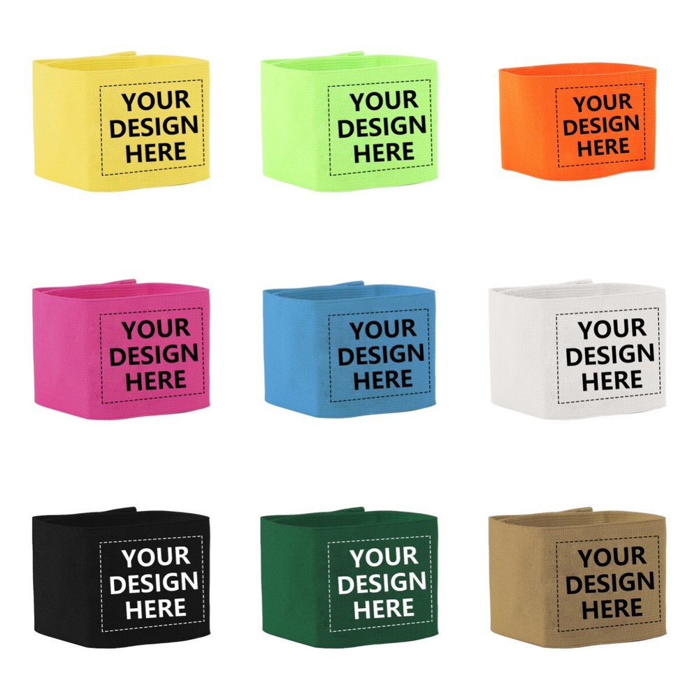 100PCS Custom Arm Bands PRINTED Personalized Reflective Elastic Wristbands