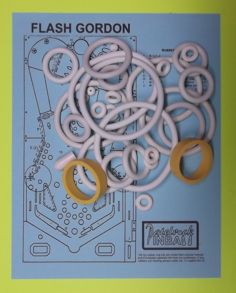 1981 Bally Flash Gordon Pinball Machine Maintenance Super Kit
