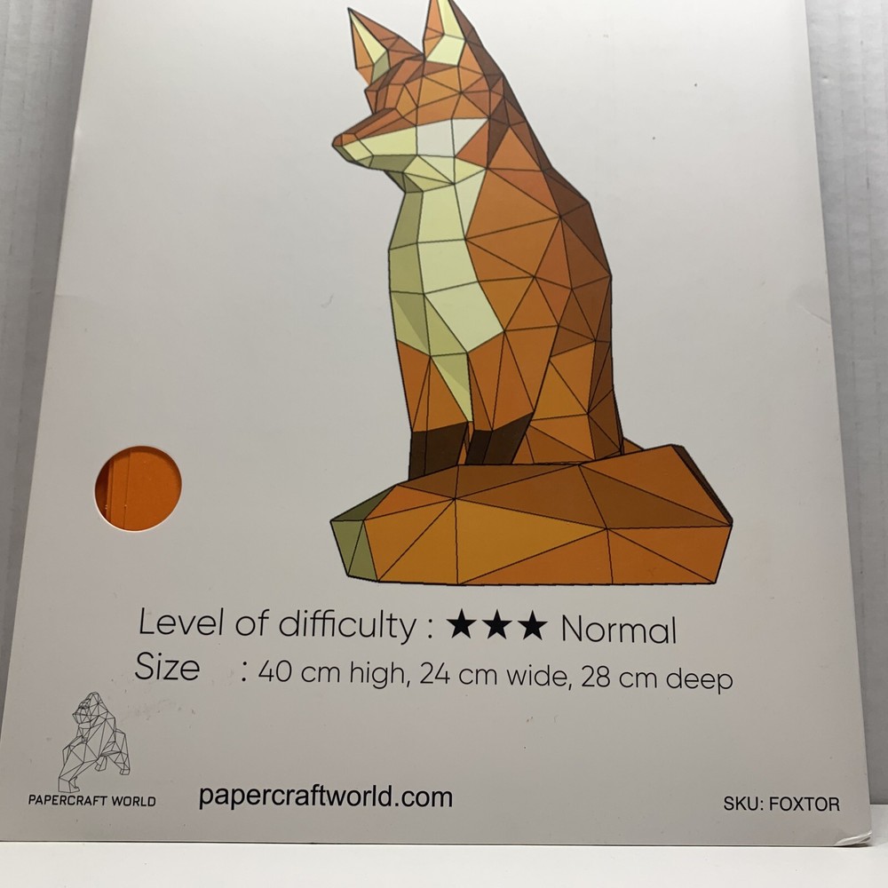 3D Papercraft Model-Fox -FOXTOR