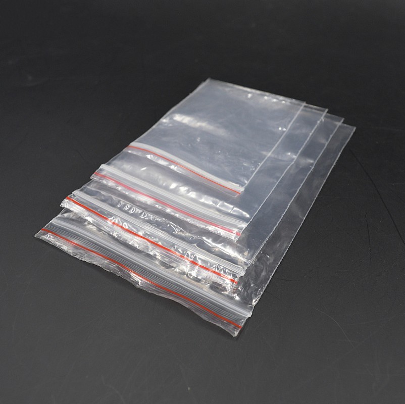 Clear, Mini Zip Lock Bags with Grip Seal – Durable & Reusable (Poly)
