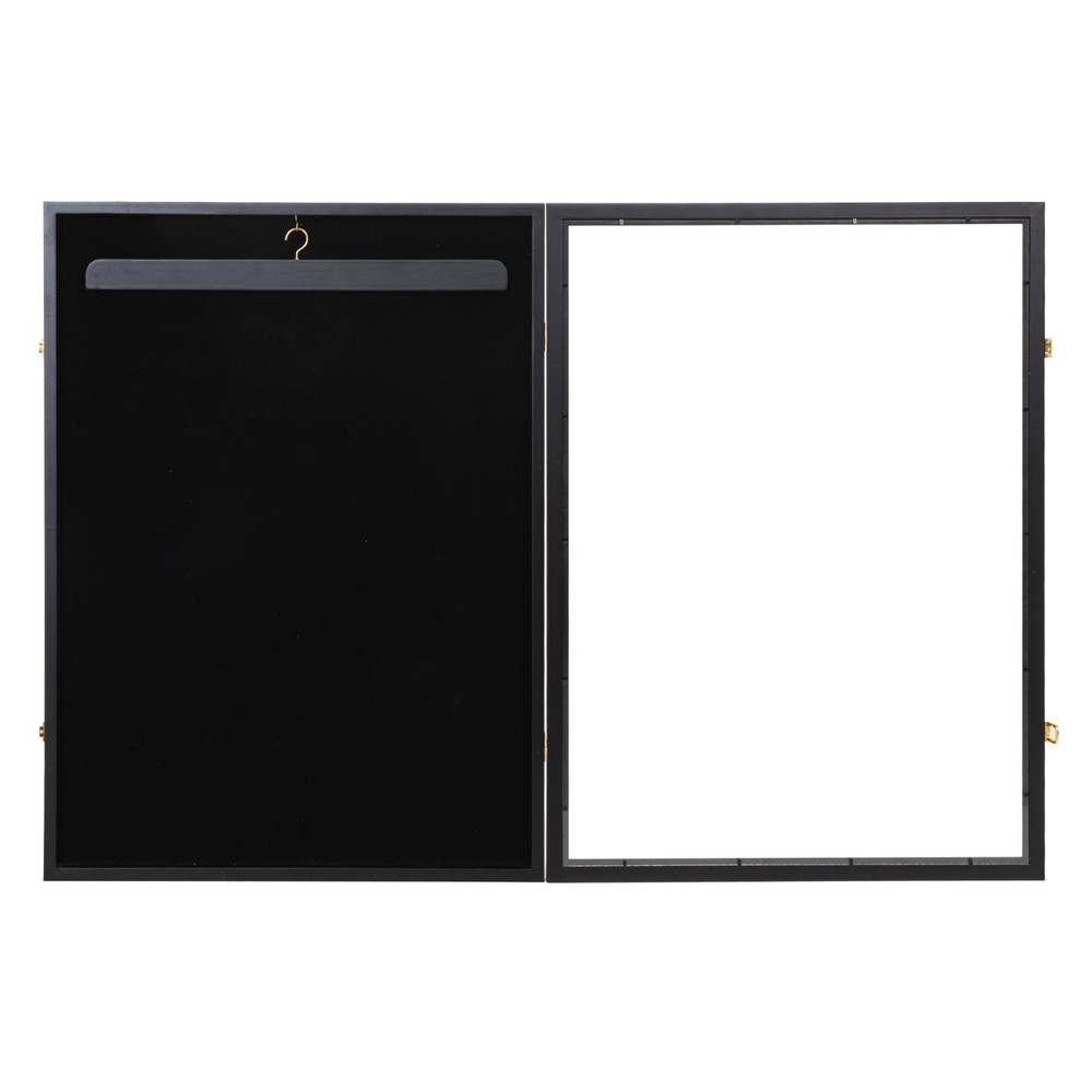 Sports Jersey Frame Box Display Case Rack Frame Locable Baseball Shadowbox Black