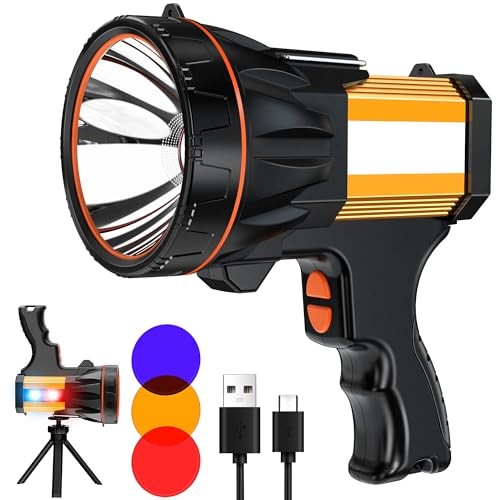 8 Modes 1000000LM Spotlight Energy Saving Function, 60 Hour Standby Time LED