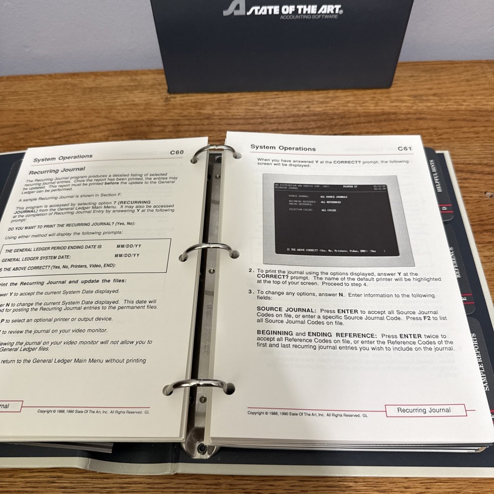 MAS 90 Evolution/2 . Master Accounting Series Manual General Ledger NO SOFTWARE