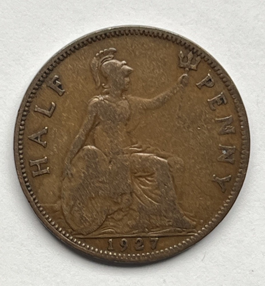 Great Britain 1927 King George Half Penny