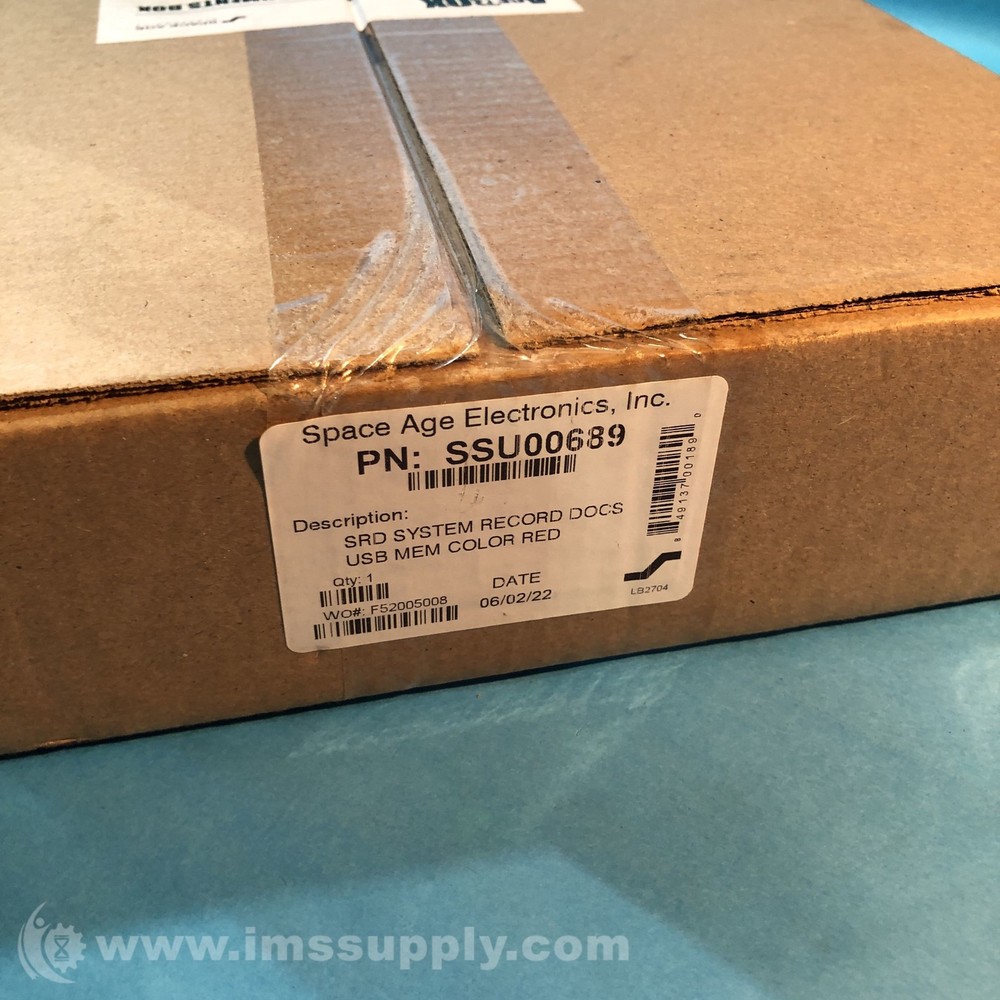 Space Age Electronics SSU00689 System Record Document Box FNFP