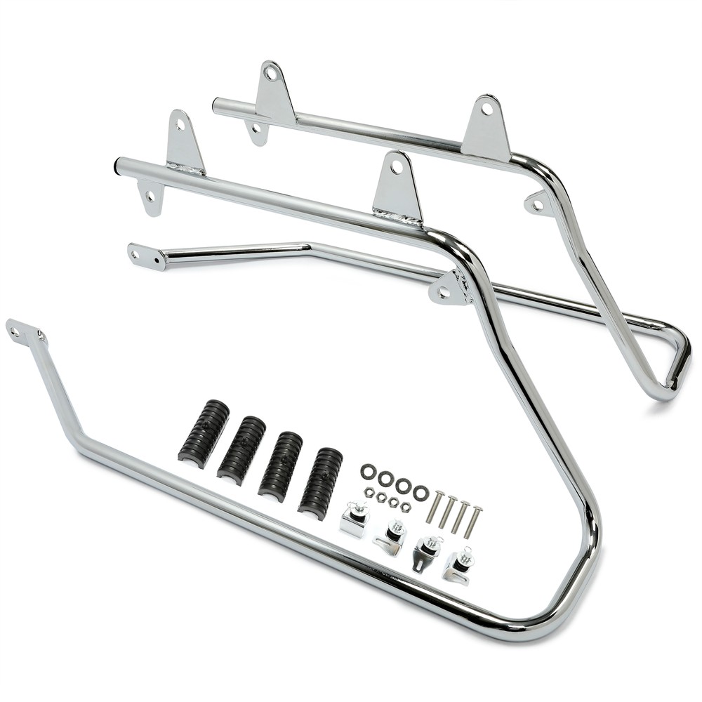 Hard Saddlebag Saddle bag Conversion Brackets For Harley Softail w/ Hardware