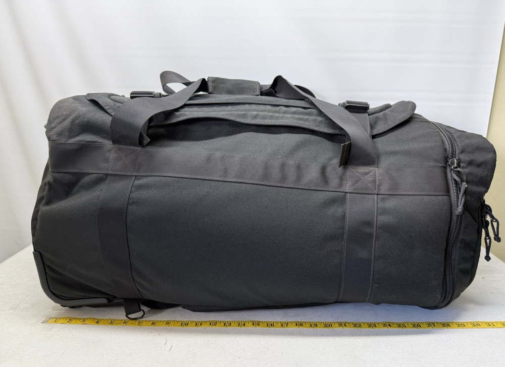 USMC THIN AIR GEAR Rolling Deployment Bag Black Duffle Huge
