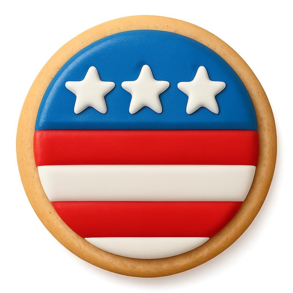 Vote Button Cookie Cutter & Stamp - 4x4