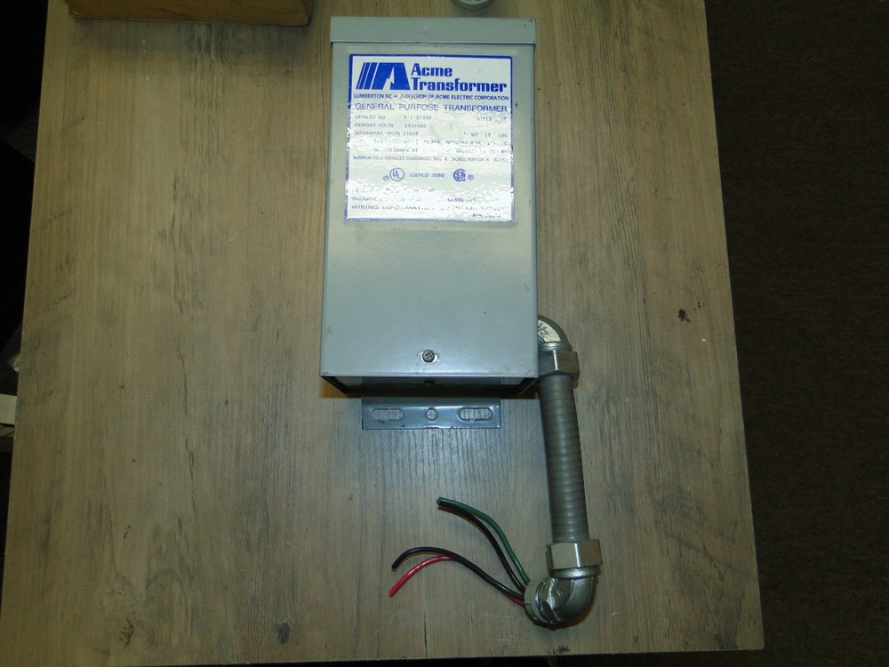 Acme T-1-81066 General Purpose Transformer READ