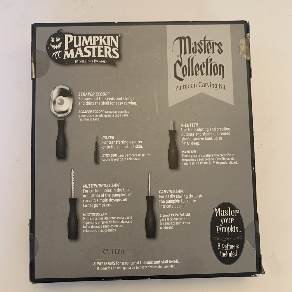 Pumpkin Masters Masters Collection Pumpkin Carving Kit, 5 Tools, Pattern Oty.2