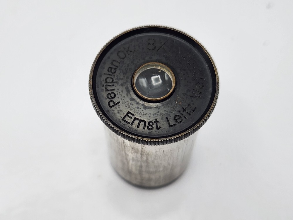 Vintage E Leitz Wetzlar Leica 8x Microscope Eyepiece Periplan.Ok.