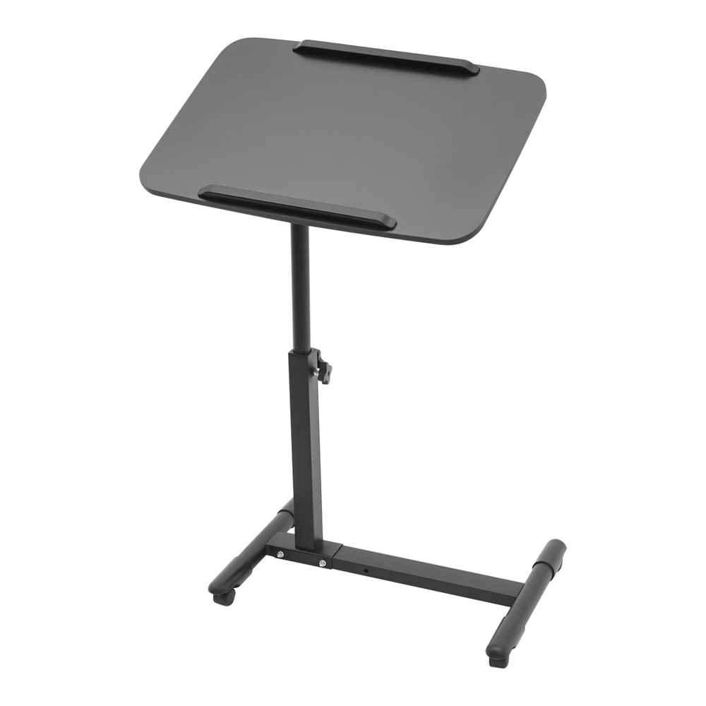 Adjustable Rolling Bedside Table - Modern Mobile Desk for Home & Hospital