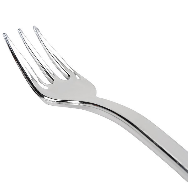 Fineline Settings 6500-SV 4-Inch Silver Plastic Tiny Tines/Forks, 960/CS