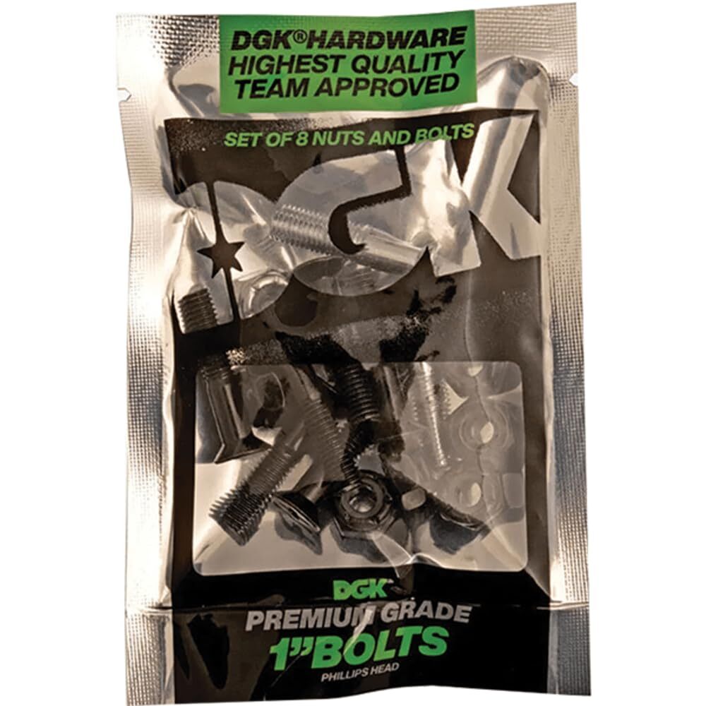 DGK Premium Hardware Set 1" Phillips Anodized/Black