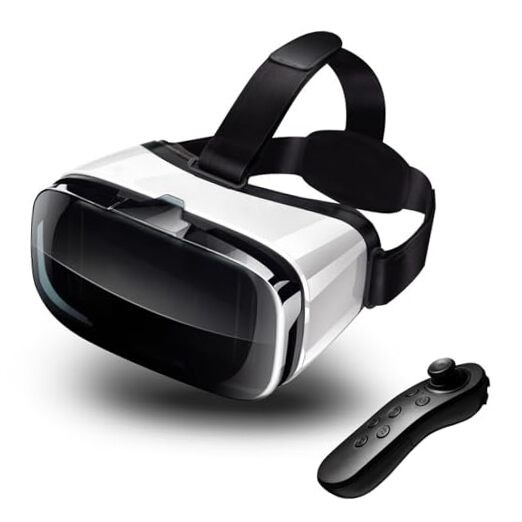 VR Headset for Phone with Controller, Compatible with Black with controller