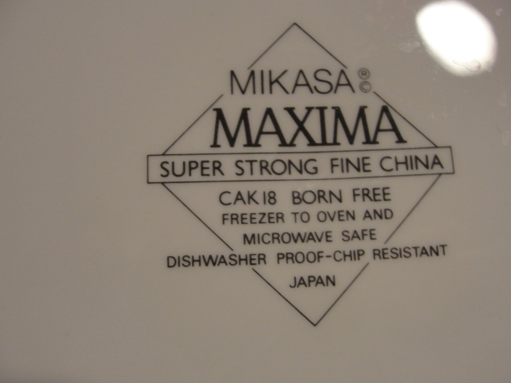 MIKASA BORN FREE 9 DINNER PLATES 10 3/4"