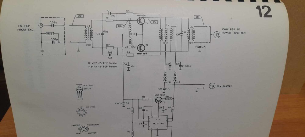 HF LINEAR AMPLIFIER MRF-464 28V