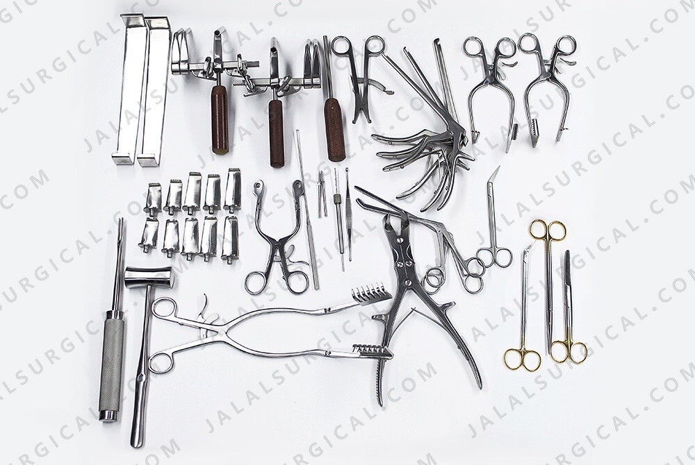 Basic Spinal Surgery Set of 30 Pcs with Sterilizing Box