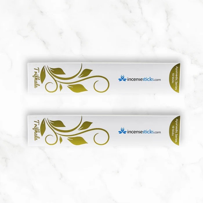 Triphala Incense 8" 10 Sticks Pack: 2 Packs