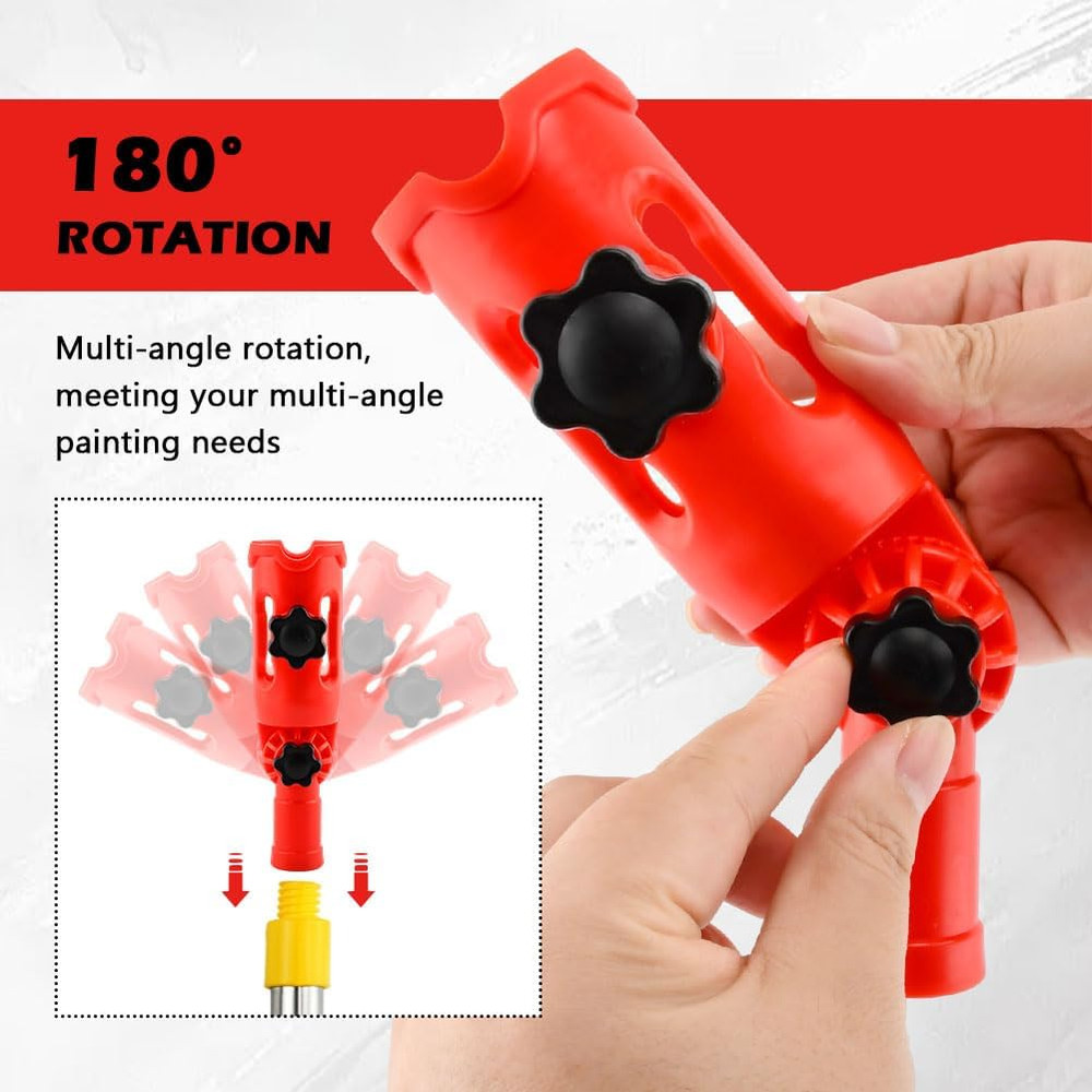 Multi-Angle Paint Brush Extender for High Ceiling,Extension Pole Attachment Hold