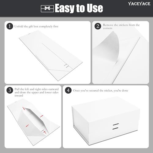 White Gift Box 1Pcs Small Gift Box Bulk Hard Gift Wrap Boxes with Lids for Pr...