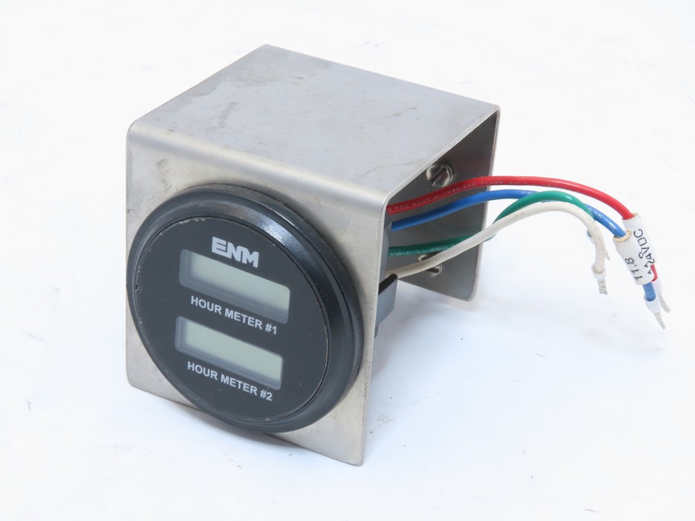 ENMCO  Electronic LCD Double Hour Meter 8-28VDC