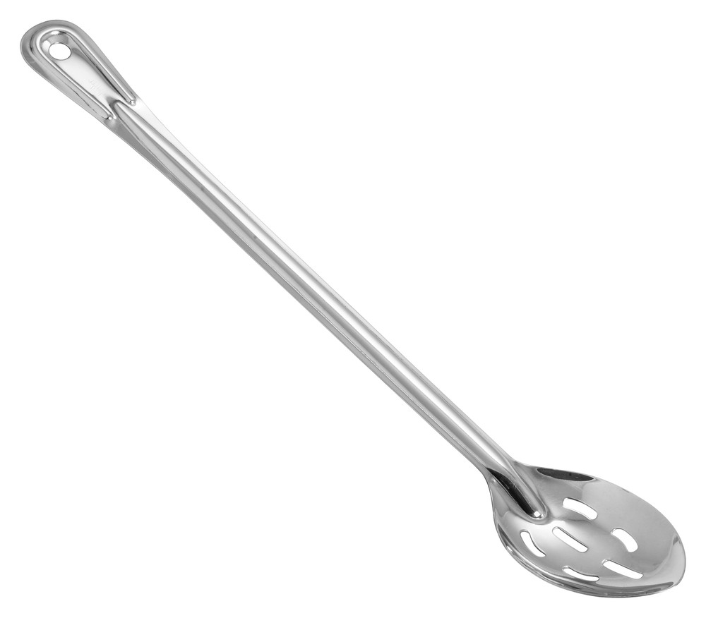 18" Slotted Basting Spoon, 1.5mm, S/S (12 Each)