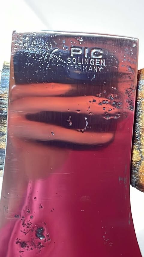 PicSolingen Germany Hatchet restored, polished
